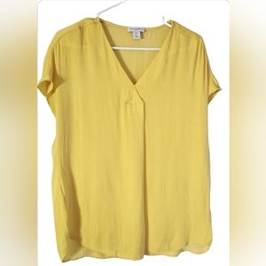 Women's Blouse Yellow Size (M)